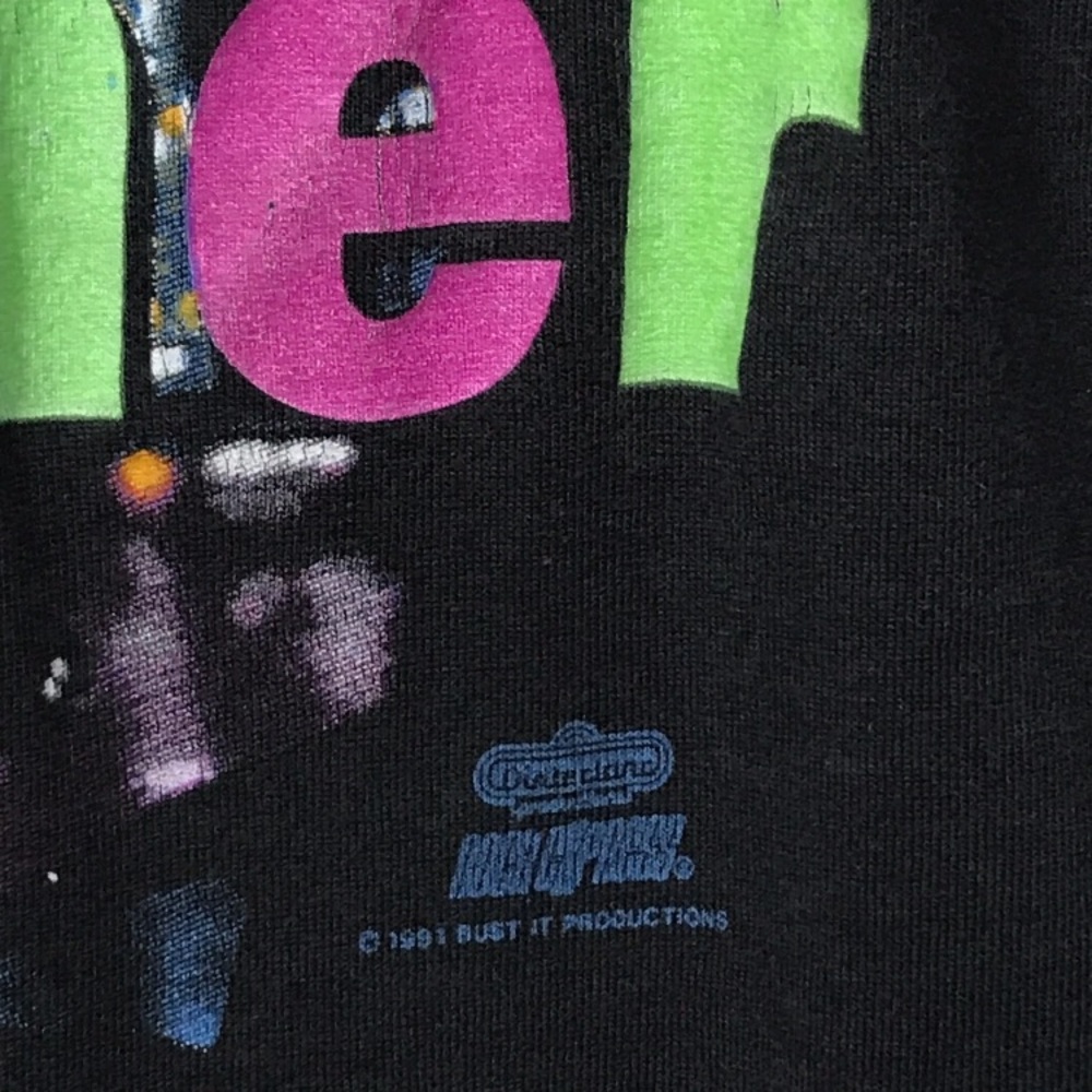 Vintage 1991 MC Hammer Single Stitch T-Shirt Screen Stars Tag L - Picture 4 of 4